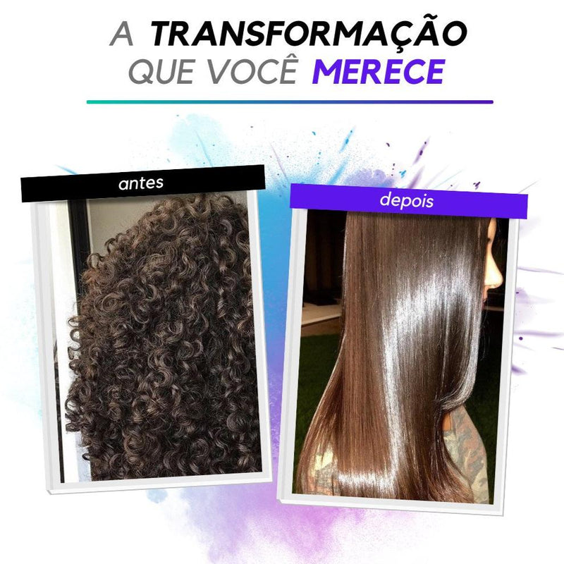 Máscara de Alisamento instantâneo a base Colágeno & Keratina Sem Formol [COMPRE 1 E LEVE 3]