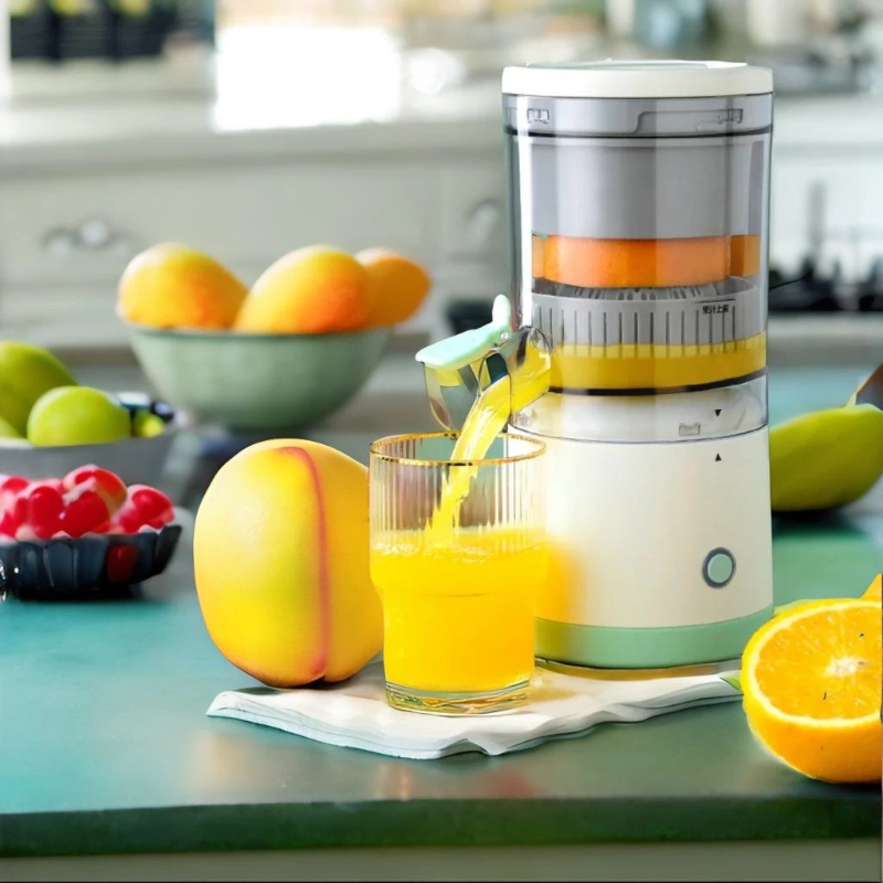 PODEROSO & INOVADOR Espremedor De Suco e Frutas Elétrico, Portátil e Automático! Juicy Pro® O Melhor Para Fazer Sucos Rápidos, Refrescantes, Naturais e Saudáveis! + Frete Grátis!