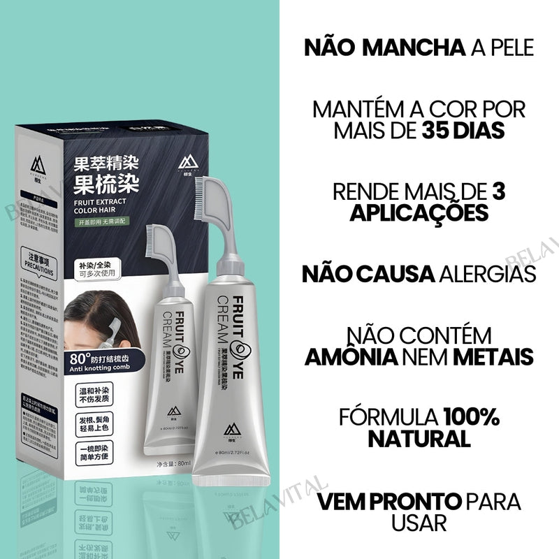 NaturColor: Tinta de Cabelo Sem Amônia + Pente de Brinde🎁